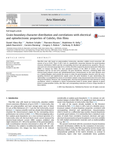 Grain-boundary character distribution and correlations with electrical