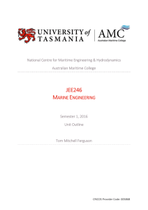 JEE246 Marine Engineering 2016