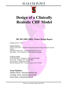 Design of a Clinically Realistic CHF Model