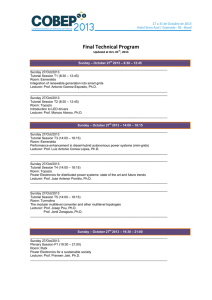 Final Technical Program