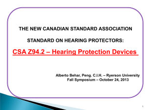 CSA Z94.2 – Hearing Protection Devices