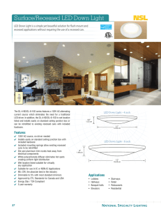 Surface/Recessed LED Down Light