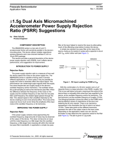 AN1988 ±1.5g Dual Axis Micromachined Accelerometer Power