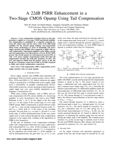 A 22dB PSRR Enhancement in a Two-Stage CMOS