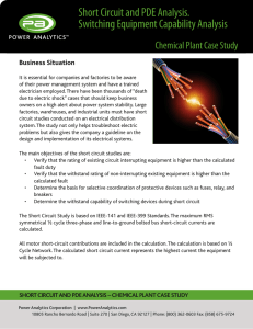 Short Circuit and PDE Analysis