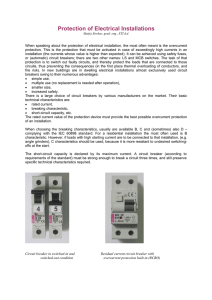 Protection of Electrical Installations