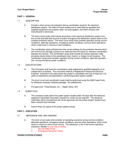 Short Circuit and Protective Device Coordination