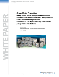 Group Motor Protection