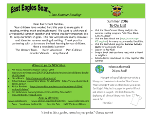 Summer Reading - New Canaan Public Schools