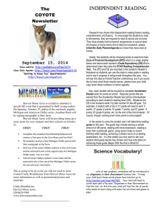 Science Vocabulary! - Gull Lake Community Schools