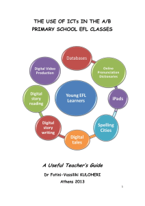 The Use of ICTs in the A/B Primary School EFL Classes: A Useful