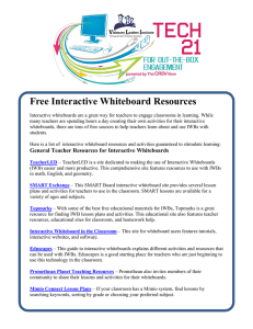 Free Interactive Whiteboard Resources