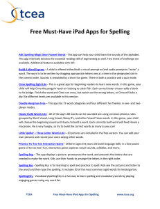 Free Must-Have iPad Apps for Spelling