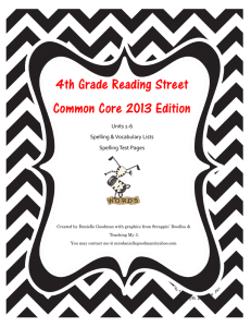 4th Grade Reading Street Common Core 2013 Edition