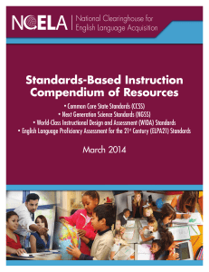 Standards-Based Instruction Compendium of Resources