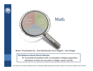 To provide all students with an exemplary college preparatory