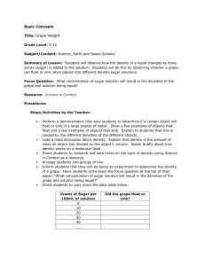 Basic Concepts Title: Grape Weight