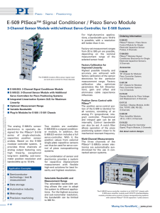 E-509 PISeca™ Signal Conditioner / Piezo Servo Module