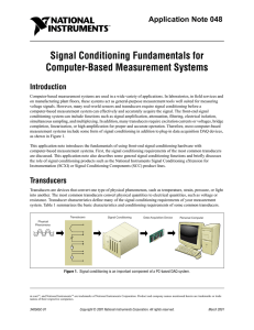 Signal Conditioning Fundamentals for Computer