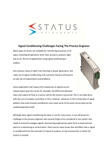 Signal Conditioning Problems