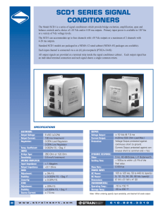 SCD1 SERIES SIGNAL CONDITIONERS