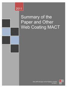 Summary of the Paper and Other Web Coating