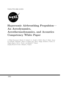 Hypersonic Airbreathing Propulsion— An Aerodynamics