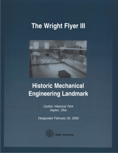 The Wright Flyer III - American Society of Mechanical Engineers