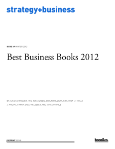 Best Business Books 2012