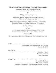 Distributed Estimation and Control Technologies for Formation