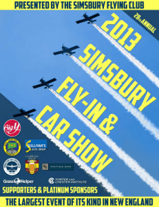 2013 event program - Simsbury Fly