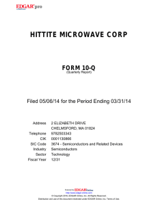 hittite microwave corp