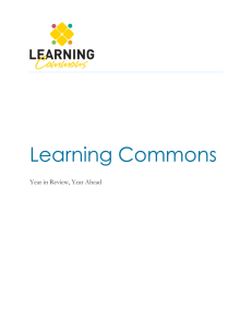 Learning Commons 2013-14 Academic Year Report