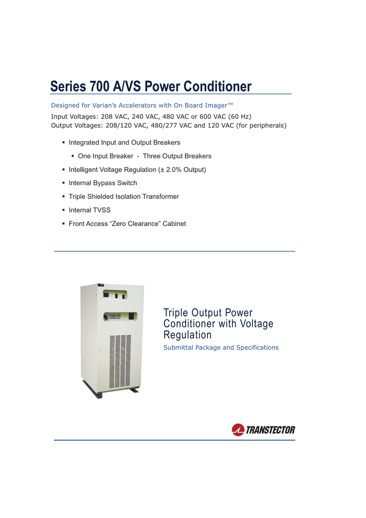 Series 700 A/VS Power Conditioner