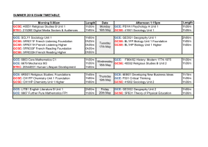 Summer 2016 external exam timetable PDF File