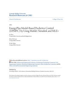 (EPMPC) by Using Matlab/Simulink and MLE+