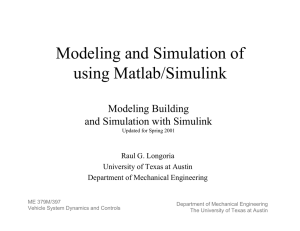 Modeling and Simulation of using Matlab/Simulink