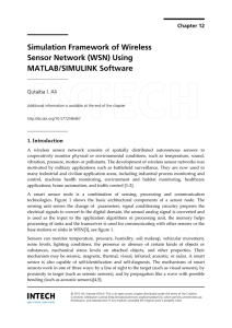 Simulation Framework of Wireless Sensor Network (WSN) Using