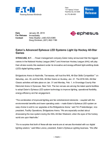 Eaton`s Advanced Ephesus LED Systems Light