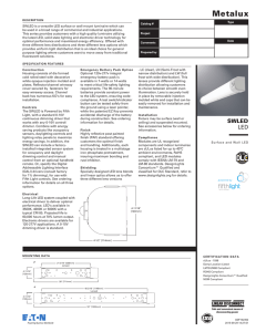 Metalux SWLED Surface and Wall LED specification sheet