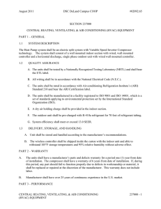 HVAC Guide Specifications