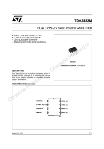 TDA2822M - STMicroelectronics