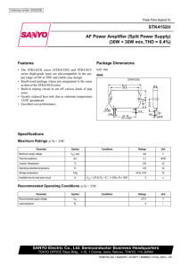 STK4152II AF Power Amplifier (Split Power Supply)