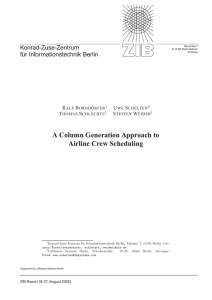 A Column Generation Approach to Airline Crew Scheduling