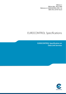 EUROCONTROL Specification on Data Link Services