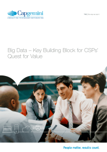 Big Data – Key Building Block for CSPs` Quest for Value