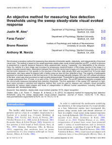 An objective method for measuring face detection thresholds using