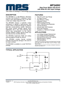 MP24892 - Monolithic Power System