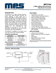 MP2104 - Monolithic Power System