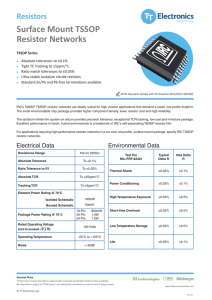 Full Datasheet - TT Electronics